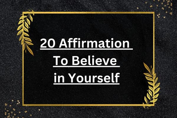 self belif affirmation